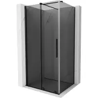 Mexen Velar schuifbare douchecabine 120 x 70 , grafiet, zwart - 871-120-070-41-70