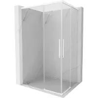 Mexen Rox Duo schuifbare douchecabine 120 x 85 cm, transparant, wit - 8C2D-110-085-20-00 - 8C2D-120-085-20-00