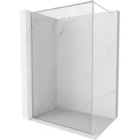 Mexen Kioto-F douchewand Walk-in met frame 170 x 202 , transparant 8 mm, geborsteld nikkel - 800-170-104-97-00