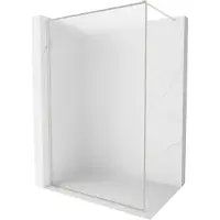 Mexen Kioto-XF inloopdouchewand met frame 50 x 202 , matglas 10 mm, geborsteld nikkel - 800-050-104-97-30-X