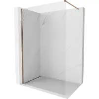 Mexen Kioto-X douchewand Walk-in 90 x 200 , transparant 10 mm, roze goud - 800-090-101-60-00-X