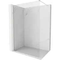 Mexen Kioto-X douchewand Walk-in 70 x 200 , transparant 10 mm, geborsteld nikkel - 800-070-101-97-00-X