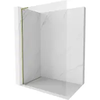 Mexen Kioto-X L Douchewand Walk-in 90 x 200 , transparant 10 mm, goud - 800-090-107-50-00-X