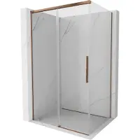 Mexen Rox schuifdouchecabine 125 x 100 cm, transparant, roségoud - 8C2-125-100-60-00