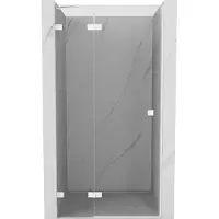 Mexen Lunar draaideur douche links 115 , transparant, wit - 834-115-000-20-00-L