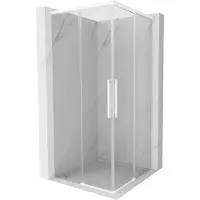 Mexen Rox Duo schuifdouchecabine 95 x 95 cm, transparant, wit - 8C2D-095-095-20-00