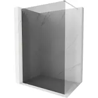 Mexen Kioto-X douchewand Walk-in 140 x 200 , grafiet 10 mm, geborsteld nikkel - 800-140-101-97-40-X