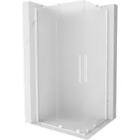 Mexen Velar Duo schuifdouchecabine 100 x 90 , matglas, wit - 871-100-090-32-20