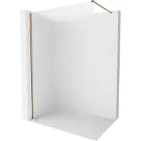 Mexen Kioto-X douchewand Walk-in 80 x 200 , ijsglas 10 mm, roze goud - 800-080-101-60-30-X