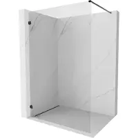 Mexen Lunar douchewand Walk-in links 80 x 200 , transparant 8 mm, zwart - 830-080-000-70-00-L