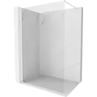 Mexen Kioto-X douchewand Walk-in 140 x 200 , transparant 10 mm, wit - 800-140-101-20-00-X