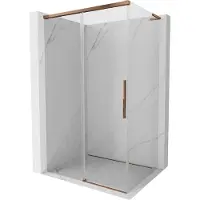 Mexen Rox L douchecabine schuifdeur 110 x 75 , transparant, roze goud - 8C2L-110-075-60-00