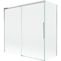 Mexen Rox badwand tweedelige schuifwand 160 + 70 x 150 , transparant, chroom - 8C9-160-070-01-00