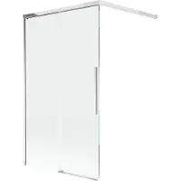 Mexen Rox badwand 2-delige schuif 120 x 150 , transparant, chroom - 8C9-120-003-01-00