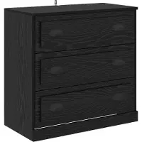 Syfax Dressoir met lade Zwart Eiken 70 x 35,5 x 67,5 cm Bewerkt hout