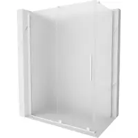 Mexen Velar douchecabine schuifbaar 150 x 90 , matglas, wit - 871-150-090-31-20