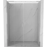 Mexen Exo dubbele schuifdouchedeur 160 , transparant, chroom - 8152-160-000-01-00