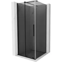 Mexen Velar schuifdouchecabine 110 x 110 , grafiet, zwart - 871-110-110-41-70