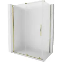 Mexen Velar schuifdouchecabine 160 x 80 , matglas, goud - 871-160-080-31-50