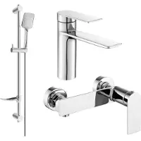 Mexen Zero DF62 doucheset, chroom - 71104DF62-00