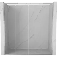 Mexen Exo dubbele schuifdouchedeur 200 , transparant, chroom - 8152-200-000-01-00