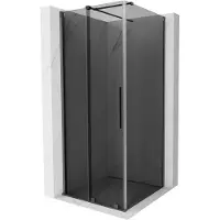 Mexen Velar Schuifdouchecabine 120 x 120 , grafiet, geborsteld pistoolgrijs - 871-120-120-41-66
