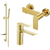 Mexen Zero DF70 doucheset, goud - 71104DF70-50