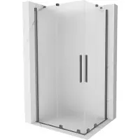 Mexen Velar Duo schuifdouchecabine 100 x 90 , mat, gun metal - 871-100-090-32-95