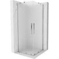 Mexen Velar Duo schuifdouchecabine 80 x 80 , matglas, chroom - 871-080-080-32-01