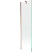 Mexen Next badscherm 1-delig 50 x 150 , transparant, rosegoud - 895-050-000-00-00-60