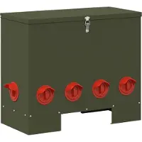 Syfax Kip voerbak Olijfgroen 60,5 x 29 x 51 cm 25 kg