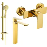 Mexen Alexa DQ40 doucheset, goud - 71214DQ40-50