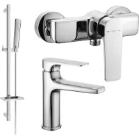 Mexen Lynx DQ72 doucheset, chroom - 745904DQ72-00