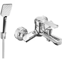 Mexen Sabre R62 badkraan met doucheset, chroom - 7213R62-00