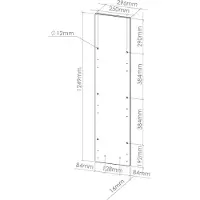 Vicco R-Line Keukenfront – 29.6 x 71.3 cm meubelfront voor de apothekers-onderkast Zwart beton