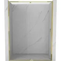 Mexen Exo scharnierende douchedeur 155 , transparant, goud - 819-155-000-50-00
