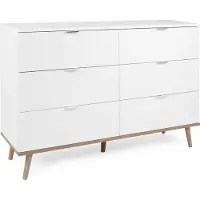Homestyle4u Ladekasten - Wit - Hout - met 6 lades