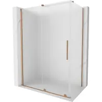 Mexen Velar schuifbare douchecabine 150 x 80 , ijs, geborsteld koper - 871-150-080-31-65