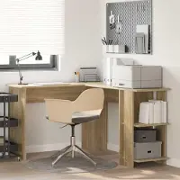 Prolenta Maison Exclusive - Hoekbureau, Sonoma-eikenfineer, 140 x 113,5 x 75 cm