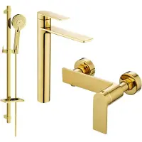 Mexen Zero DQ40 doucheset, goud - 71114DQ40-50