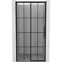 Mexen Rox schuifdeur voor douche links 105 , zwart raster, zwart - 8C2-105-000-70-77-L