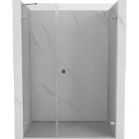 Mexen Lunar-B douchedeur scharnierend rechts 125 , transparant, chroom - 832S-125-050-01-00-P