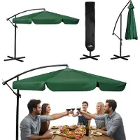 Plonos Opvouwbare tuinparasol, 6 segmenten, 350 cm, met hoes PL-880