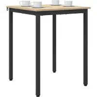 Syfax Eettafels 60 x 60 x 75 cm Bewerkt hout Sonoma Eiken Vierkant