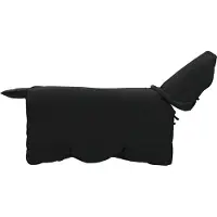 vidaXL Paardendeken Zwart 75 cm Polyester Fleece