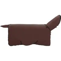 vidaXL Paardendeken Volledig Donkerbruin 155 cm Polyester Fleece