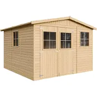 Timbela M335 - Houten tuinhuis - 9 m² - 316x324xH226 cm - zonder vloer