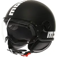 Momo Design FGTR Classic Jethelm Mat/Zwart/Wit 53, unisex