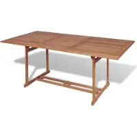 Prolenta Maison Exclusive - Tuintafel 180x90x75 cm, massief teakhout