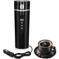 Mira Draagbare Waterkoker – 450 ML - Mini Waterkoker - Portable Reis Waterkoker - Zwart - 24cm x 8cm x 8cm